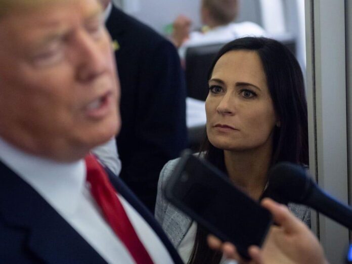 Former White House press secretary Stephanie Grisham said Trump 'would roll his eyes at the rules, so we did, too'
