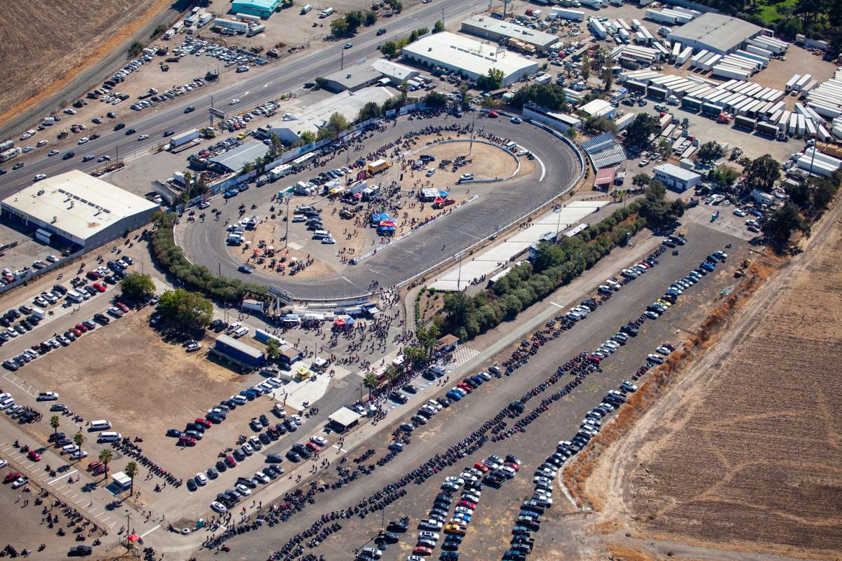 An estimated 7,000 attend funeral for Hells Angels leader Ralph "Sonny" Barger at Stockton 99 Speedway